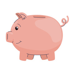 money saving piggy bank
