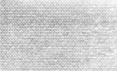 texture of old grunge white brick wall background	
