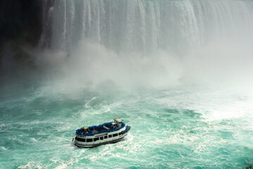 Boat by Niagara Falls