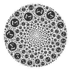 Sigma coronavirus items are arranged into globe group. Sigma coronavirus icon bubble collage. Abstraction sphere bubble collage is designed from Sigma coronavirus items.
