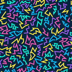 Seamless vector pattern. Abstract geometric background of lines connected into abstract shapes. Used for packaging, fabrics, backgrounds and other products.