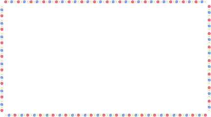 Fototapeta premium Flowers Border 2 with transparent background