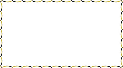 Scalloops Border with transparent background