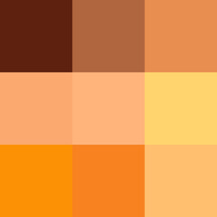 Nine safari color palette 