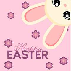 Easter bunny. Happy easter day