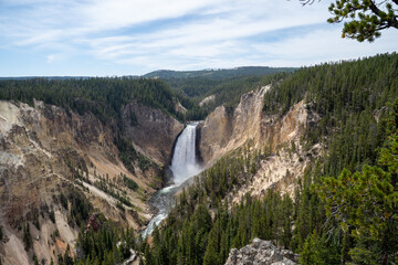 yellowstone waterfall