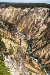 waterfall in the mountains