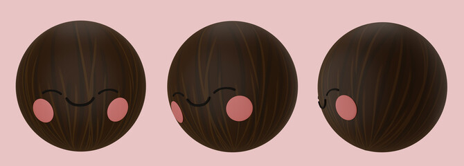 Cute allspice in cartoon style. 3d render illustration.