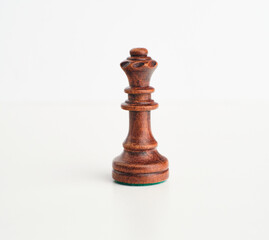 chess pieces on the white background, isolated