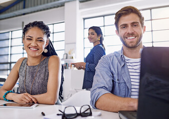 Were better than the rest. Cropped shot of a creative businessperson working in the office.