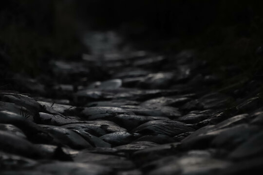 Abstract background of the rocks of a rock path.