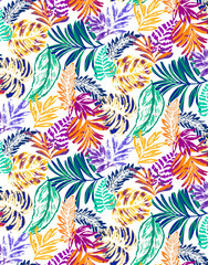 Seamless flowers pattern, floral print.