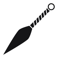 Illustration of Kunai design icon