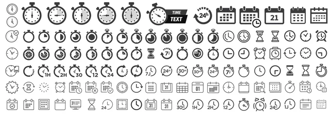 Deurstickers Icons time collection © Julien Eichinger