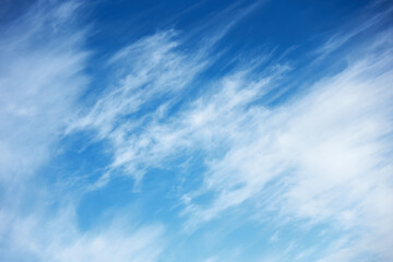 Abstract background with clouds in the blue sky