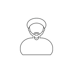  man icon vector drawing