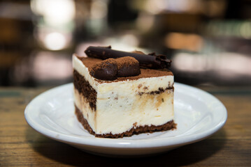 chocolate cake on a plate