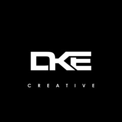 DKE Letter Initial Logo Design Template Vector Illustration