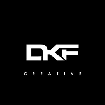 DKF Letter Initial Logo Design Template Vector Illustration