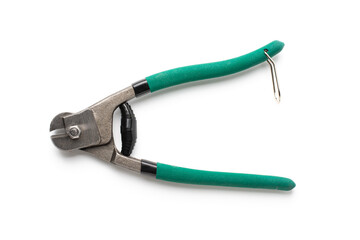 Wire rope cutters isolated on white background. object picture for graphic designer