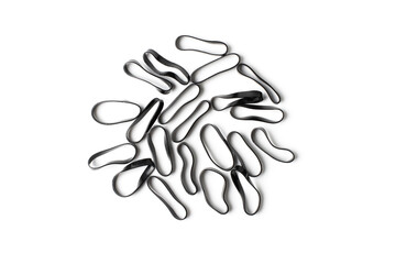 Hair rubber band isolated on white background. object picture for graphic designer