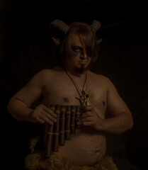 Faun with panflute