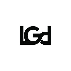 lgd letter original monogram logo design