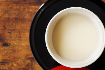 日本の伝統的な飲み物の甘酒