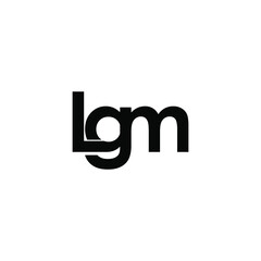 lgm letter original monogram logo design