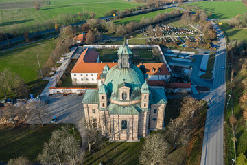Luftbild Kloster Freystadt im Naturpark Altm&uuml;hltal
