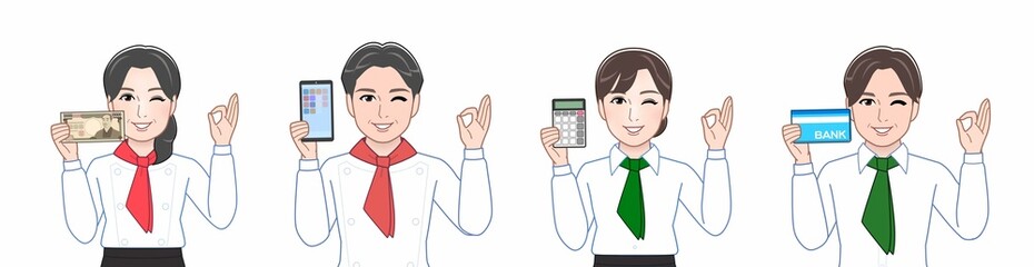 レストランで働く人々