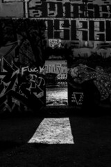 scene with graffiti