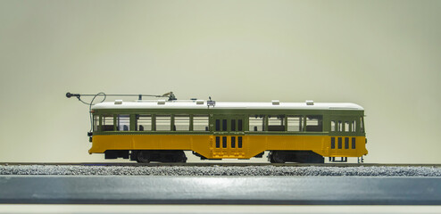 Antique model of old railways' electric locomotive class