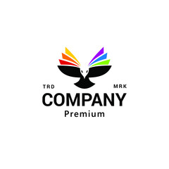 Bird Dove Colorful Logo Vector Icon Illustration