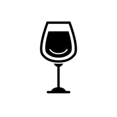 Wine Glass Icon Vector Illustration Design