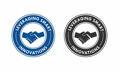 Smart ecosystem- community alliances logo template illustration