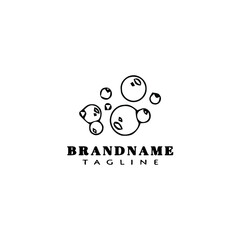bubble logo icon design vector illustration