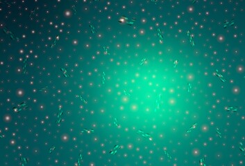 Light Green vector texture in birthday style.