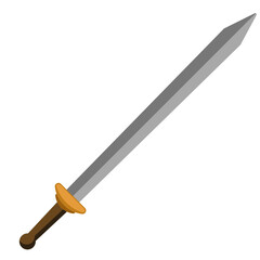 sword isolated on white