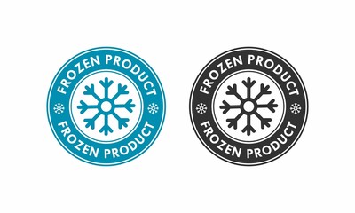 Frozen product logo template illustration