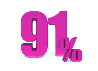 91 Percent off 3d Sign on White Background, Special Offer 91% Discount Tag, Sale Up to 91 Percent Off,big offer, Sale, Special Offer Label, Sticker, Tag, Banner, Advertising, offer Icon
