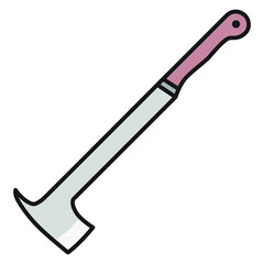 Illustration of Fire axe design icon