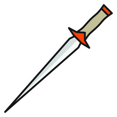 Illustration of Assasins Dagger design icon