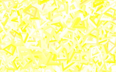 Light Green, Yellow vector backdrop with memphis shapes.