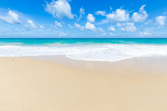 Sea beach wave colorful sky with clud summer vacation nature landscape