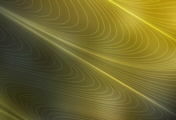 Dark Green, Yellow vector background with straight lines.