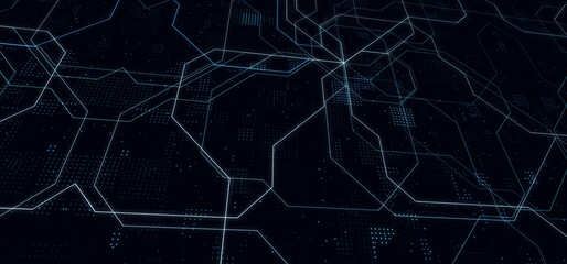 Obraz premium Abstract technology circuit board. Abstract digital background with technology circuit board texture. Electronic motherboard illustration. 