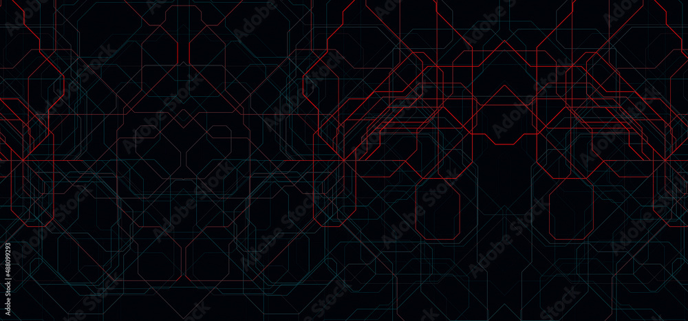 Poster abstract technology circuit board. abstract digital background with technology circuit board texture