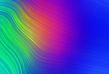 Light Blue, Red vector blurred shine abstract background.