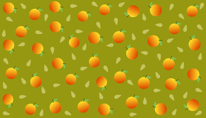 seamless pattern with oranges